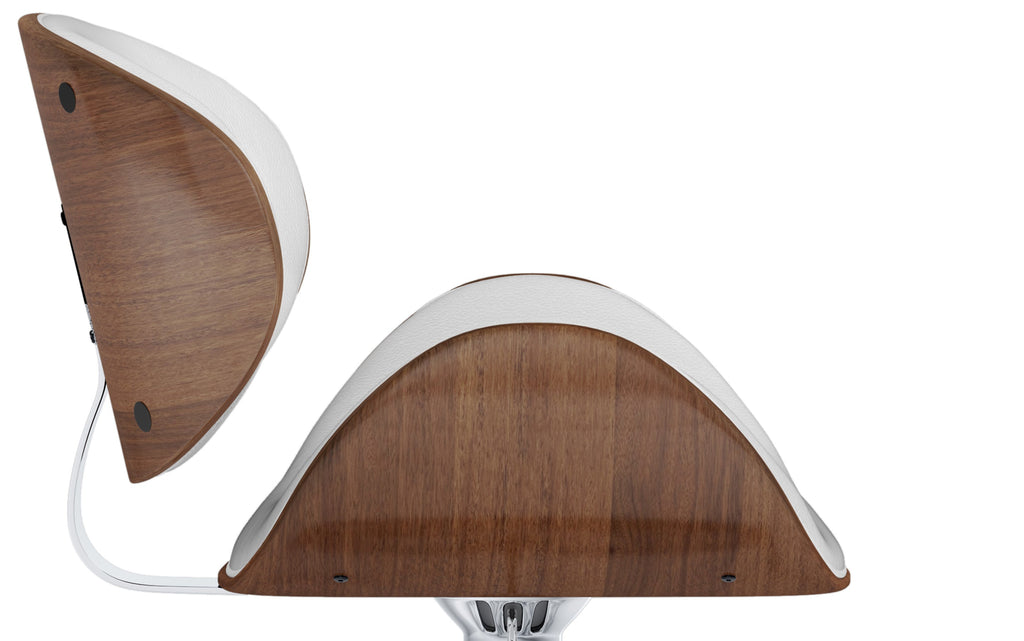 Marana Bentwood Adjustable Swivel Bar Stool