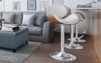 Marana Bentwood Adjustable Swivel Bar Stool