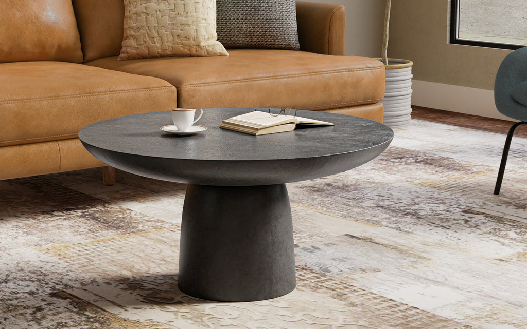 Alexa Cast Aluminum Coffee Table