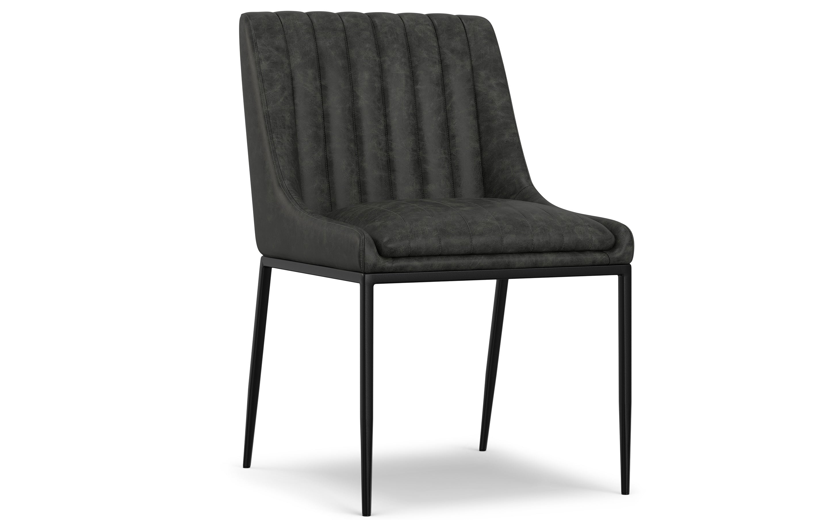 Melody Dining Chair (Set of 2) in Distressed Vegan Leather