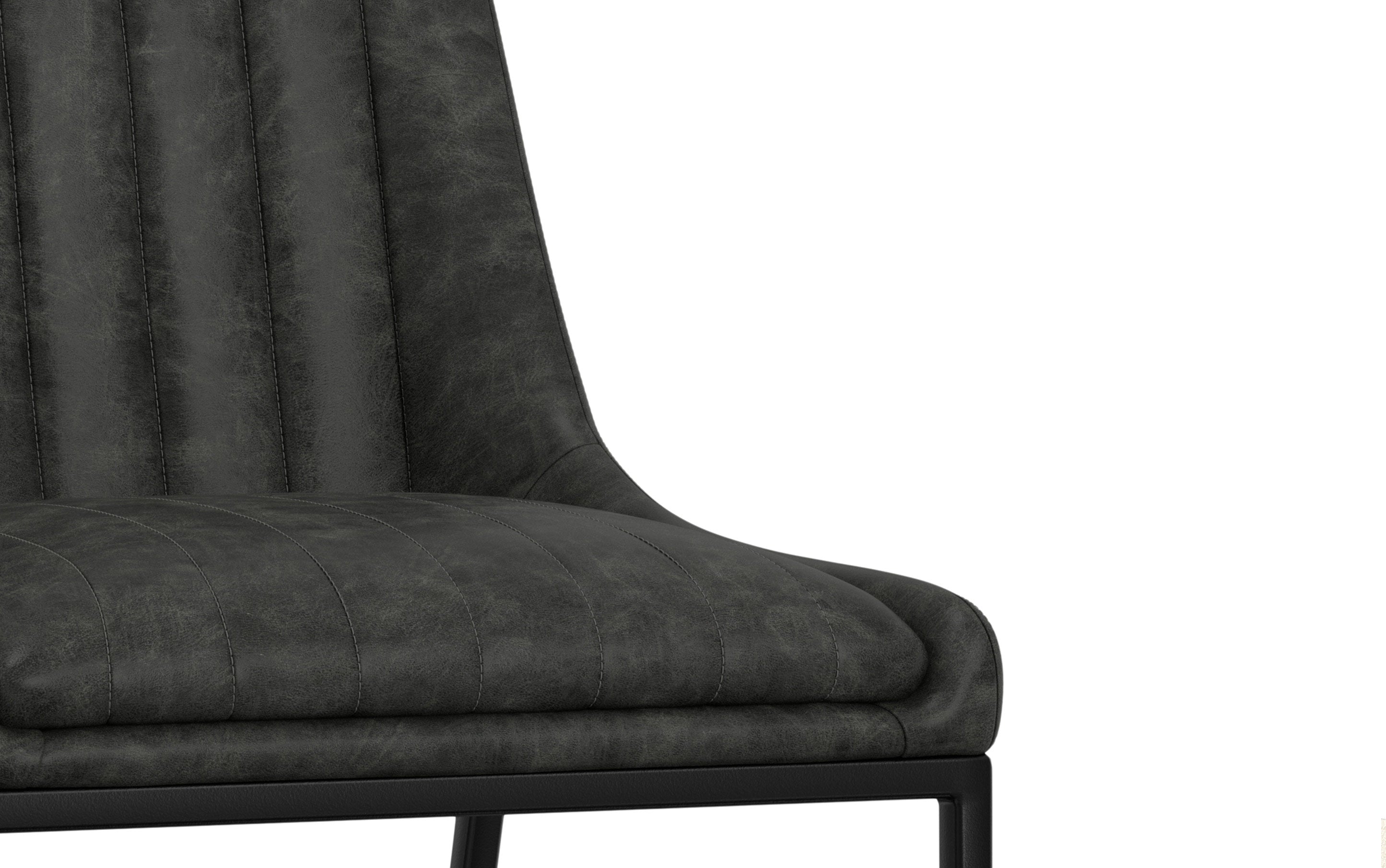 Melody Dining Chair (Set of 2) in Distressed Vegan Leather