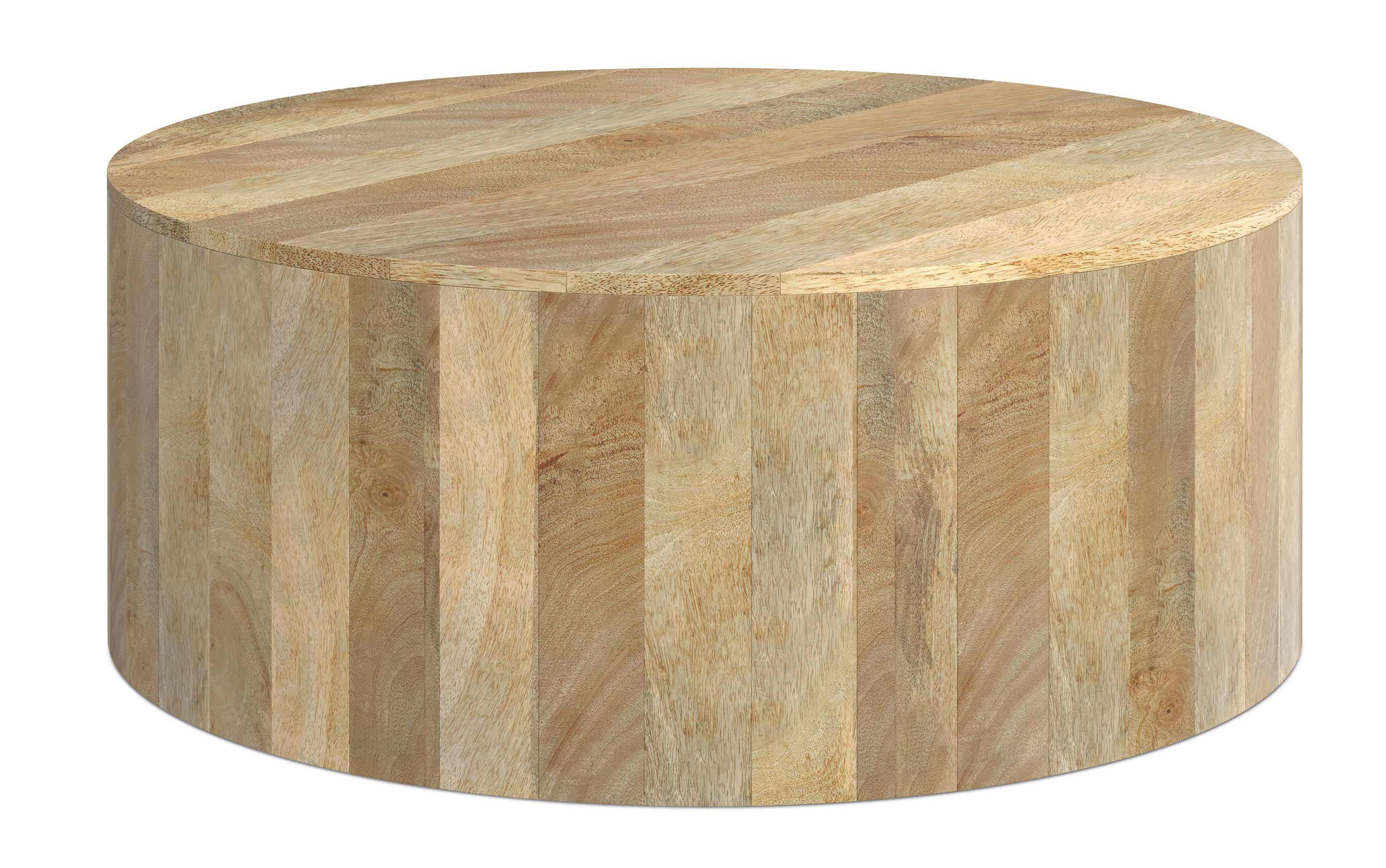 Millbury Drum Coffee Table in Mango