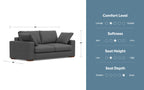 Charlie 78 inch Deep Seater Sofa