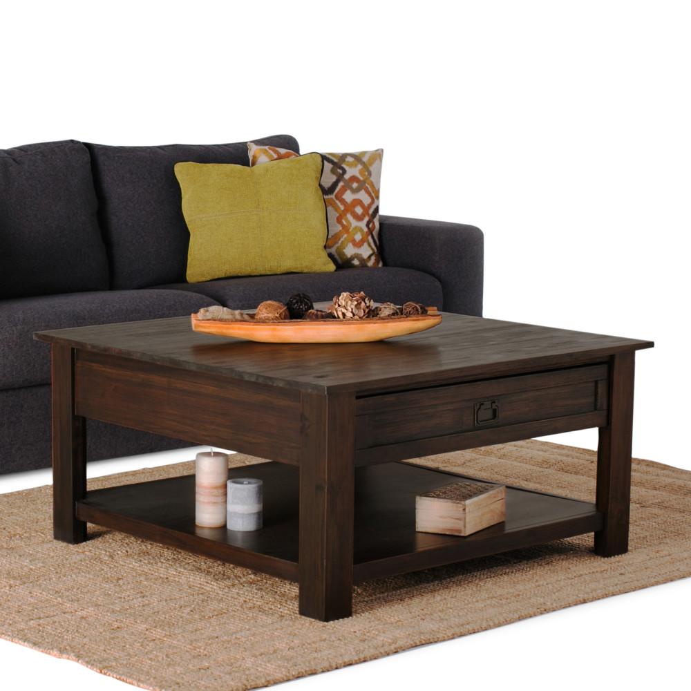 Monroe Square Coffee Table in Acacia