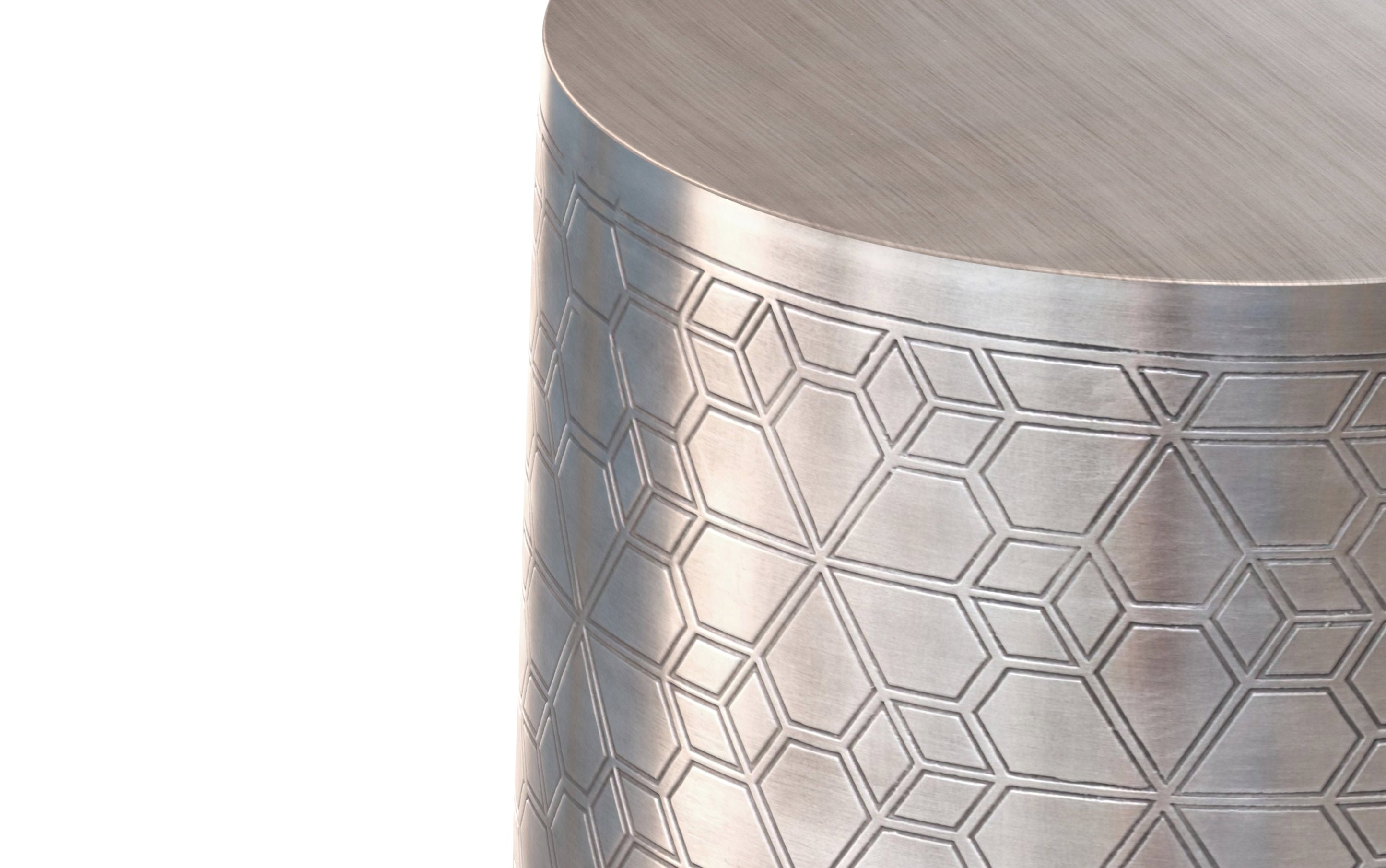 Johnsen 15 inch Geometric Pattern Accent Table