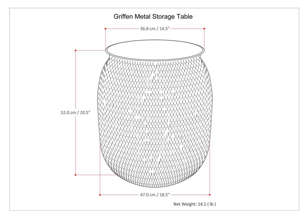 Griffen Metal Table