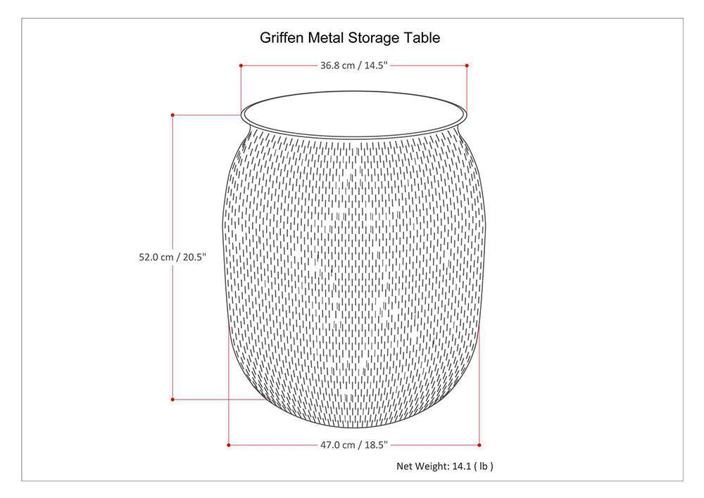 Griffen Metal Table