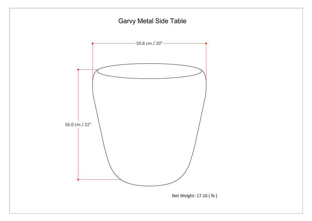 Garvy Metal Side Table