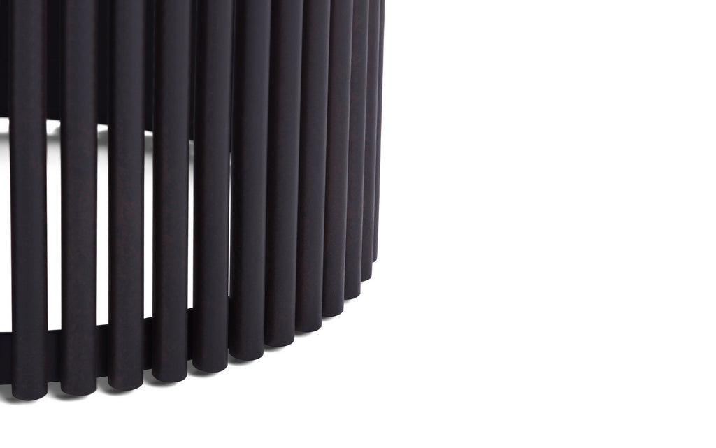 Demy Metal and Wood Accent Table