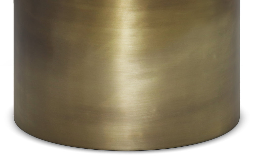 Corbin Metal Side Table in Antique Gold