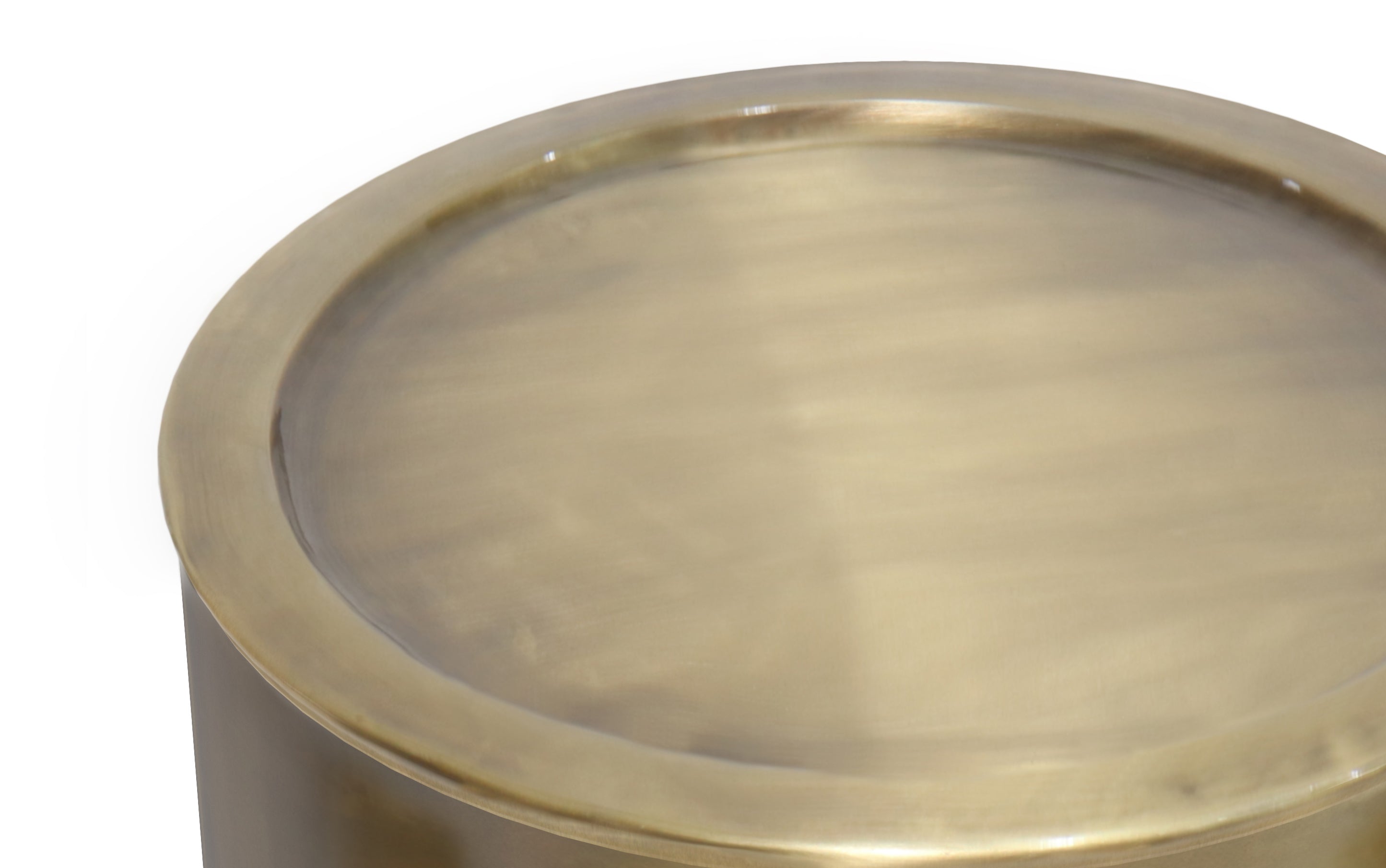 Corbin Metal Side Table in Antique Gold