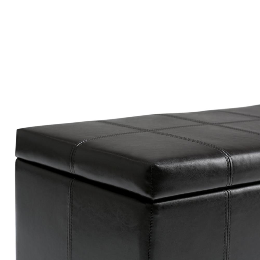 Dover Storage Ottoman in Vegan Leather