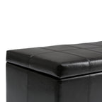 Dover Storage Ottoman in Vegan Leather