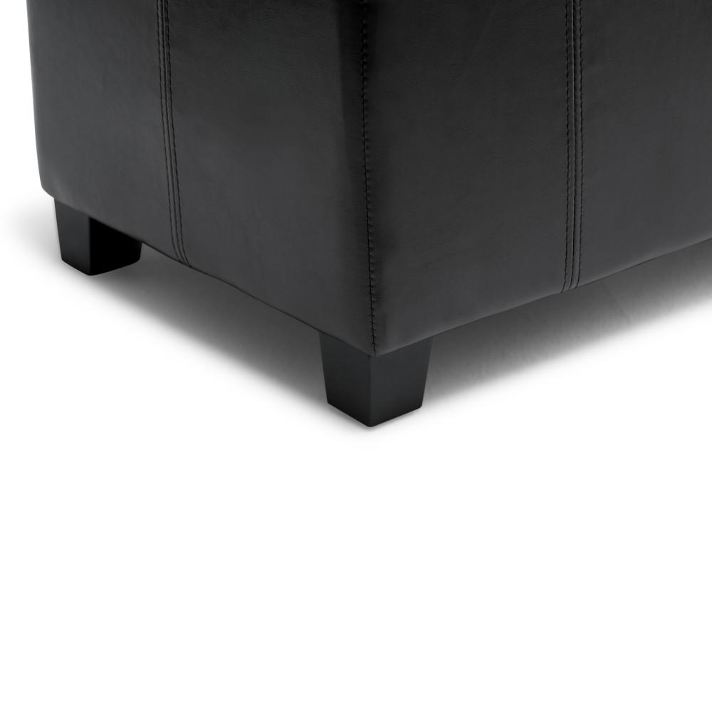 Dover Storage Ottoman in Vegan Leather