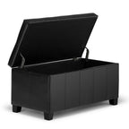 Dover Storage Ottoman in Vegan Leather