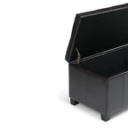 Dover Storage Ottoman in Vegan Leather