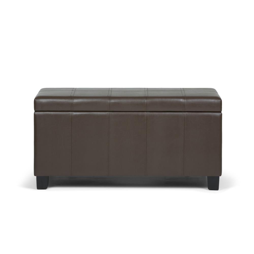 Dover Storage Ottoman in Vegan Leather