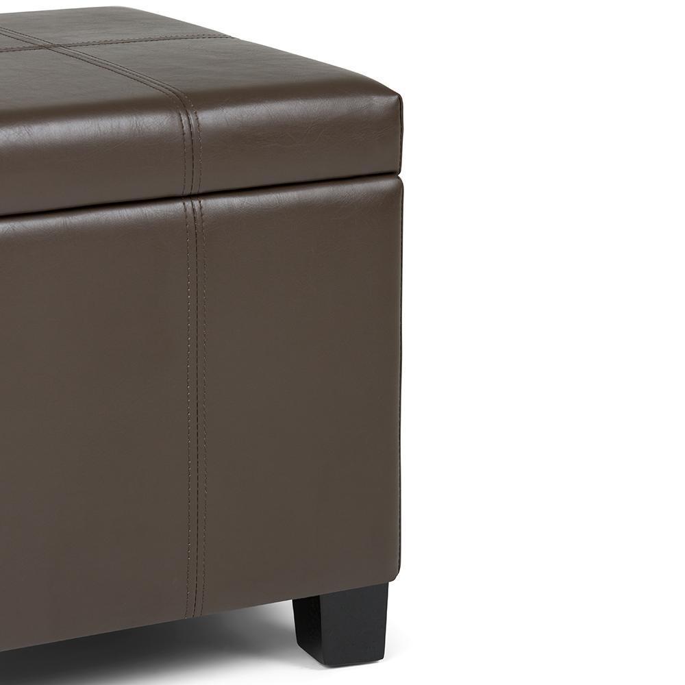 Dover Storage Ottoman in Vegan Leather