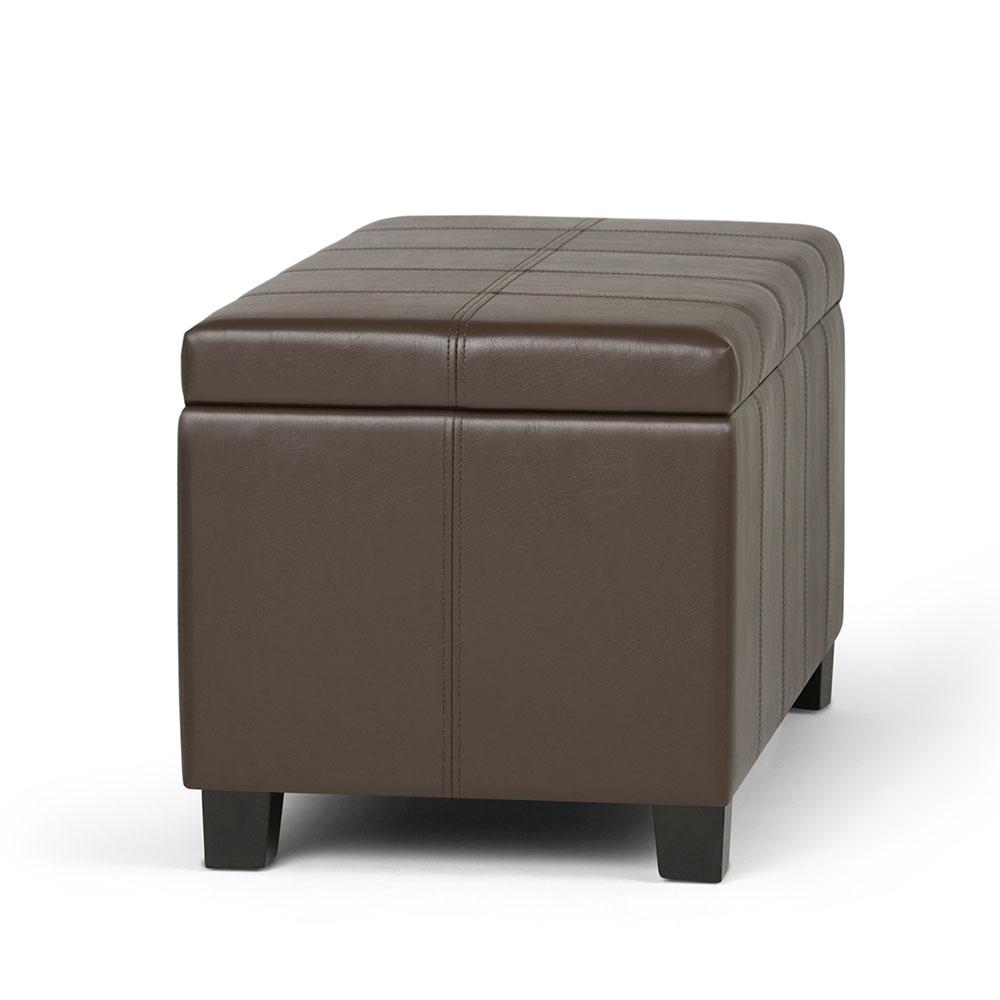 Dover Storage Ottoman in Vegan Leather