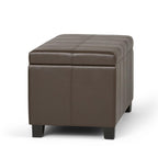Dover Storage Ottoman in Vegan Leather