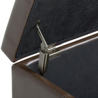 Dover Storage Ottoman in Vegan Leather