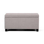 Dover Storage Ottoman in Linen