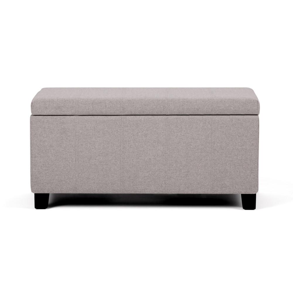 Dover Storage Ottoman in Linen