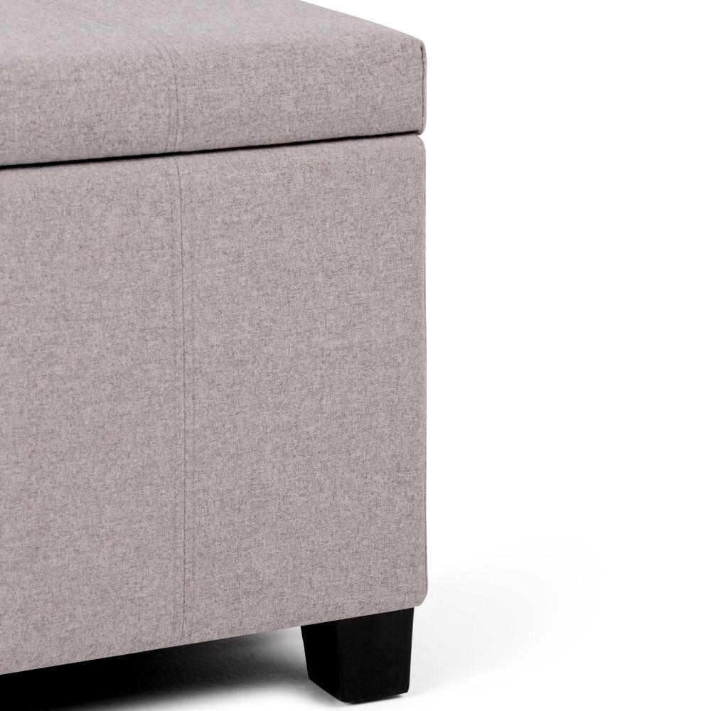 Dover Storage Ottoman in Linen