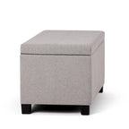 Dover Storage Ottoman in Linen