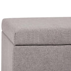 Dover Storage Ottoman in Linen