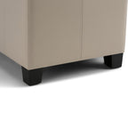 Dover Storage Ottoman in Vegan Leather