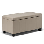 Dover Storage Ottoman in Vegan Leather