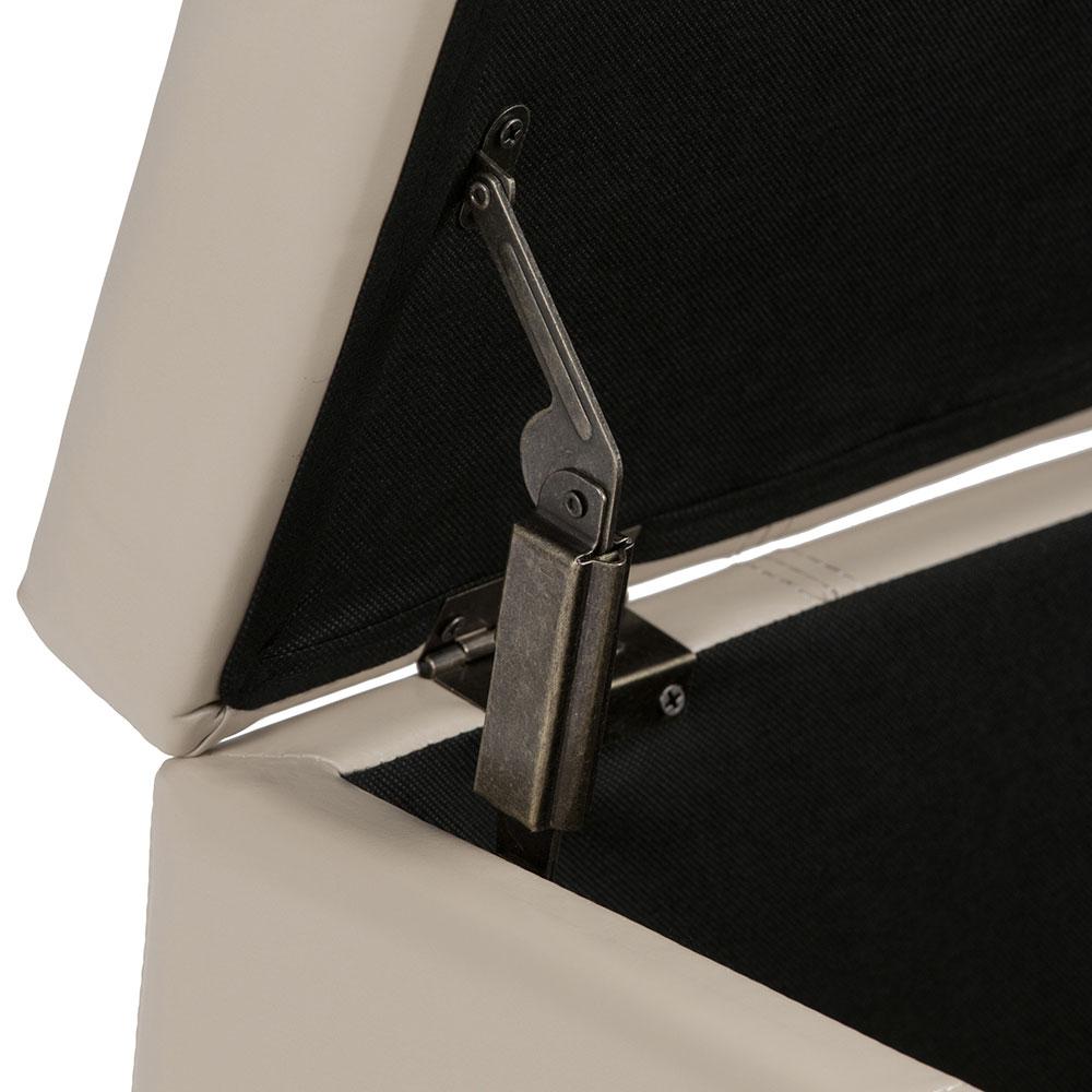 Dover Storage Ottoman in Vegan Leather