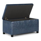 Dover Storage Ottoman in Vegan Leather