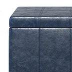 Dover Storage Ottoman in Vegan Leather