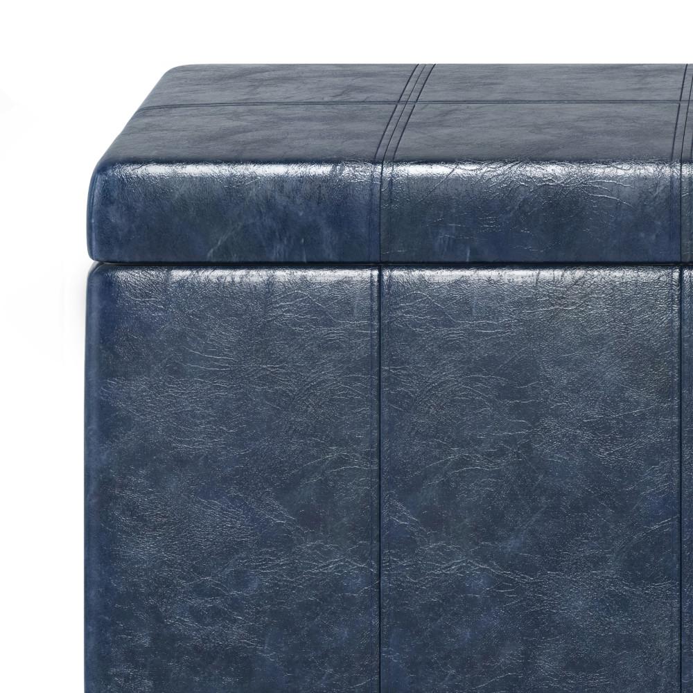 Dover Storage Ottoman in Vegan Leather