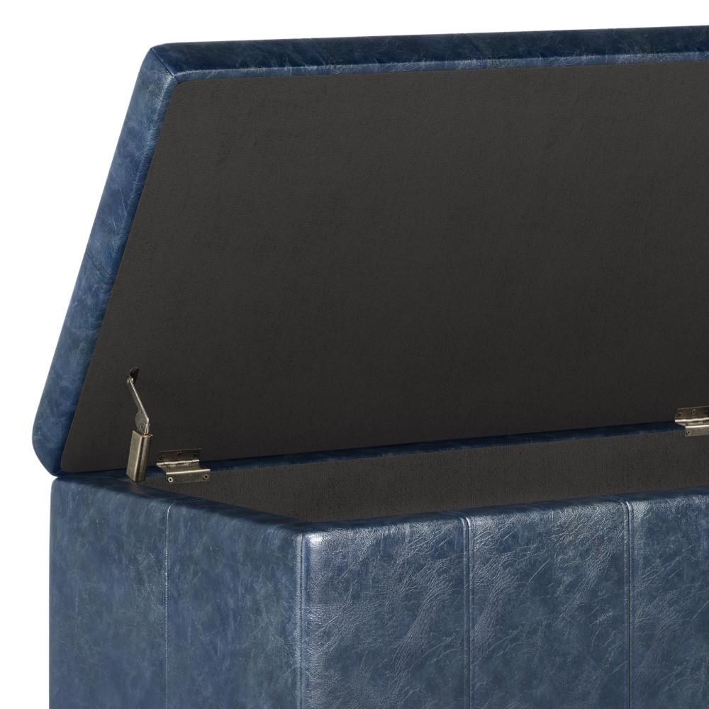 Dover Storage Ottoman in Vegan Leather