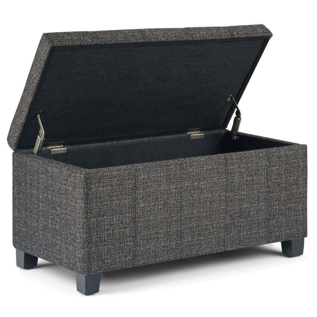 Dover Storage Ottoman in Linen