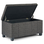 Dover Storage Ottoman in Linen