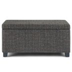 Dover Storage Ottoman in Linen