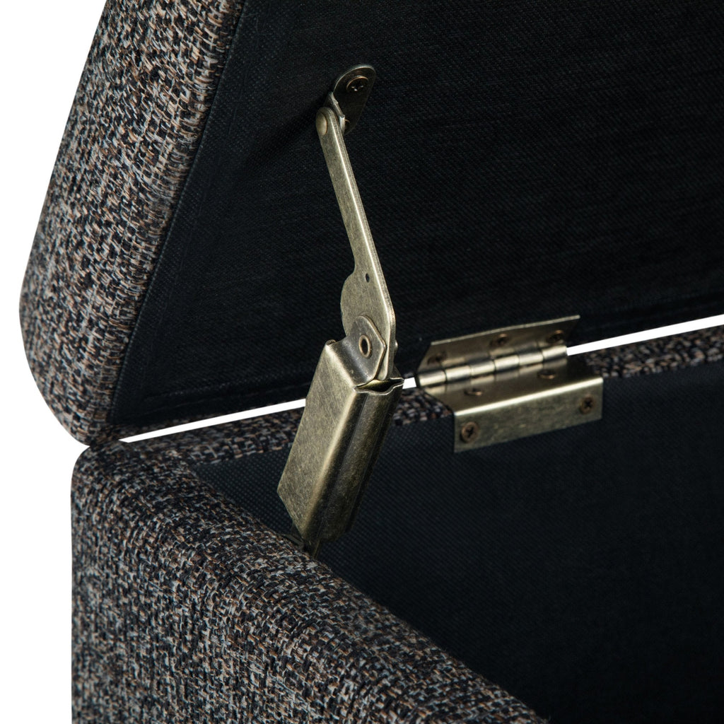 Dover Storage Ottoman in Linen