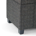 Dover Storage Ottoman in Linen