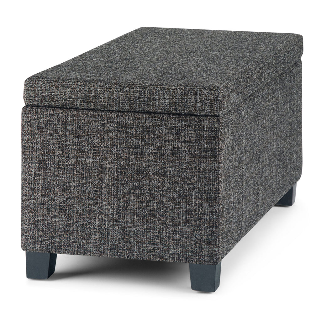 Dover Storage Ottoman in Linen
