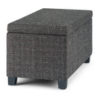 Dover Storage Ottoman in Linen