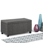 Dover Storage Ottoman in Linen
