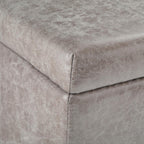 Dover Storage Ottoman in Distressed Vegan Leather