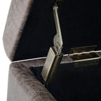 Dover Storage Ottoman in Distressed Vegan Leather