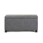 Dover Storage Ottoman in Vegan Leather