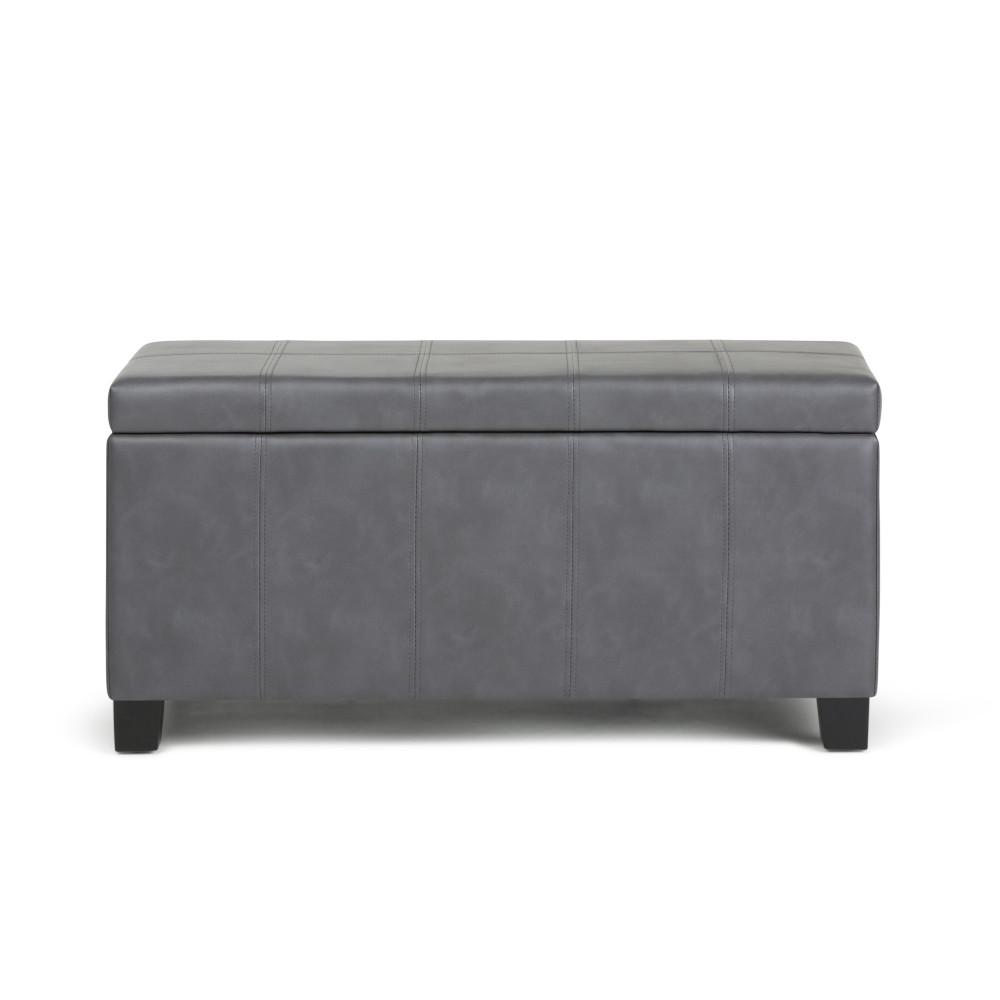 Dover Storage Ottoman in Vegan Leather