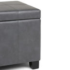Dover Storage Ottoman in Vegan Leather